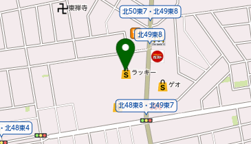 LUCKY(ラッキー) 北49条店の地図画像