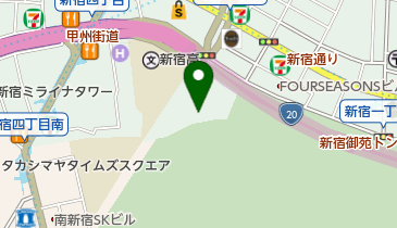 内藤町自転車保管場所の地図画像