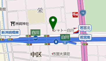 中部治療院の地図画像