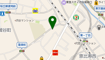 代官山 天風の地図画像