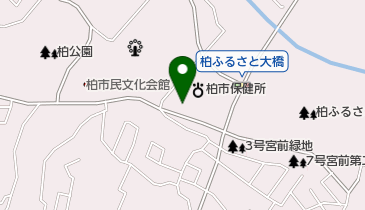 柏市中央保健センターの地図画像