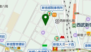 ファイトフィット新宿の地図画像