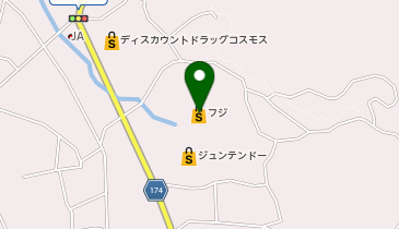 フジ 熊野店の地図画像