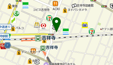 Gaba(ガバ)マンツーマン英会話 吉祥寺ラーニングスタジオの地図画像