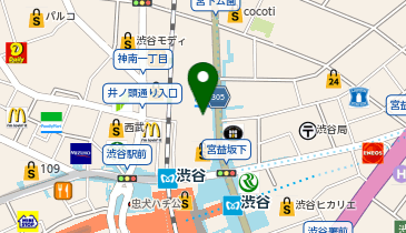 Gaba(ガバ)マンツーマン英会話 渋谷ラーニングスタジオの地図画像