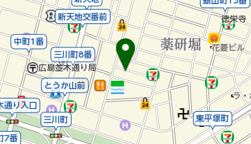 串揚げ家 良しの地図画像