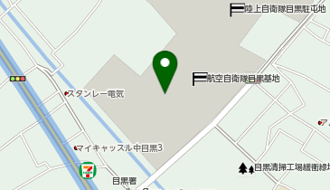 航空自衛隊目黒基地の地図画像