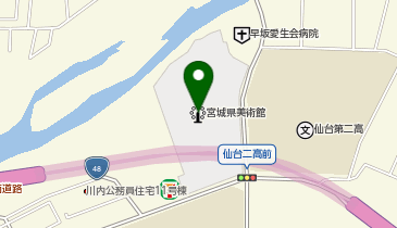 宮城県美術館 ミュージアムショップの地図画像