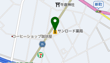 クスリのサンロード 上野原店の地図画像