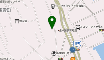 小樽武将館の地図画像