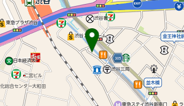 餃子と牛タン 居酒屋おおとら 渋谷南口店の地図画像