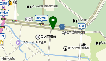 金澤ななほしカレーの地図画像