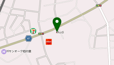 Audi(アウディ) 柏の葉の地図画像