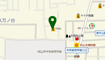 ドラッグストアmac(マック) 久万ノ台店の地図画像