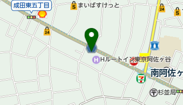 あさがやドラムの地図画像