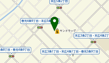 ファッション市場 sanki(サンキ) 春光店の地図画像