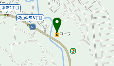 小柴クリーニング コープ焼山店の地図画像
