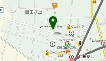 P&rsquo;s-first(ペッツファースト)  自由が丘店の地図画像