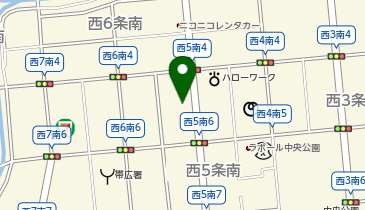 北海道エア・ウォーター株式会社 帯広支店の地図画像