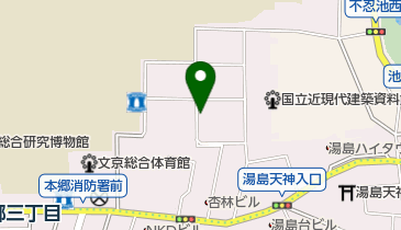 文京区青少年プラザ b-lab(ビーラボ)の地図画像