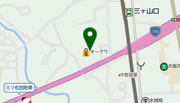 CLEANING Ruby(クリーニングルビー) オークワ貝塚三ツ松店の地図画像