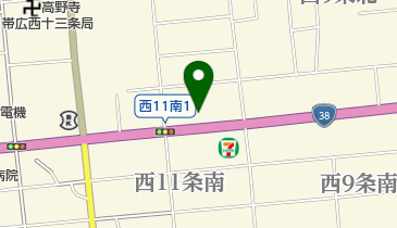 バイクステーション帯広の地図画像