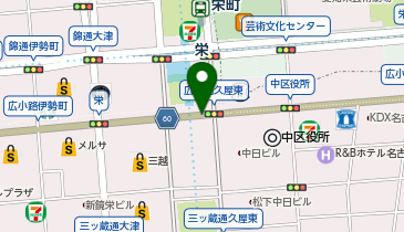 スギヤマ薬品 ラリック 栄 森の地下街店の地図画像