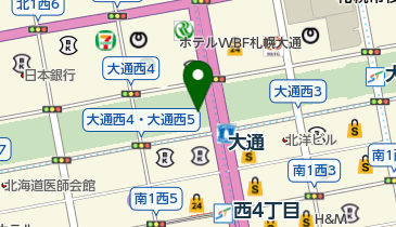 札幌市大通証明サービスコーナーの地図画像