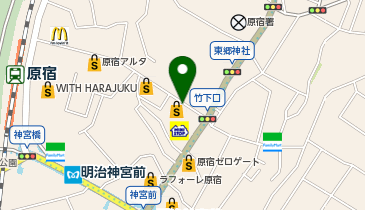 WEGO(ウィゴー) 原宿竹下通り店の地図画像