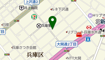 国際交流シェアハウス やどかりの地図画像