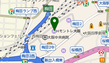 ワンステップ 大阪梅田本店の地図画像