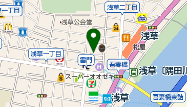 爆笑似顔絵總本店 浅草・雷門店の地図画像