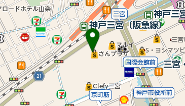 カリカチュア・ジャパン 三宮店の地図画像