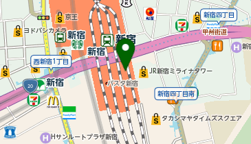 HIROB SOUTH(ヒロブ サウス) ニュウマン新宿店の地図画像