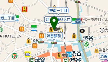THREE(スリー) 西武渋谷店の地図画像