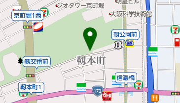 靱会館の地図画像