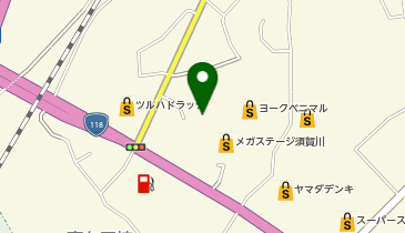 くまざわ書店 須賀川店の地図画像