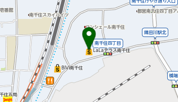 くまざわ書店 南千住店の地図画像