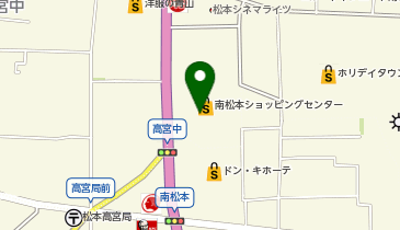 くまざわ書店 南松本店の地図画像