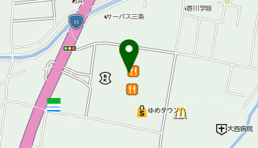 くまざわ書店 高松店の地図画像