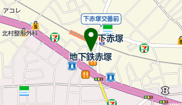 将軍 下赤塚店の地図画像