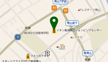 モンファインクリーニング イオン新潟青山店の地図画像