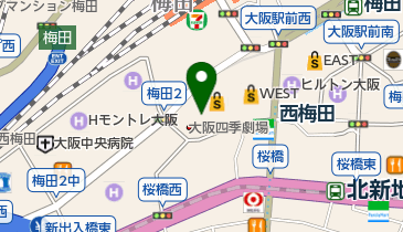 占いサロンイディア ハービス ENT(エント)の地図画像