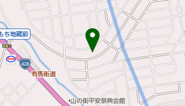 ハリミツクリーニング 山の街店の地図画像