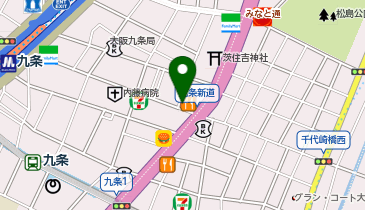 八百鮮 九条店の地図画像
