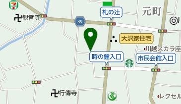 小江戸 coffee mame(コーヒー マメ)蔵の地図画像