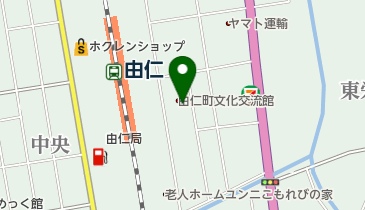 由仁町文化交流館の地図画像