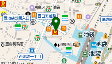 Ouest(ウエスト)池袋西口店の地図画像