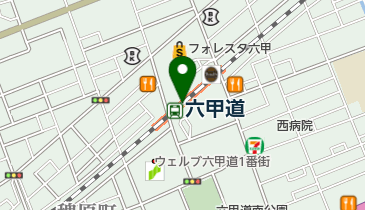 Belle&Sofa(ベルアンドソファ) やさしい靴工房 プリコ六甲道店の地図画像