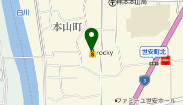 rocky(ロッキー) 本山店の地図画像